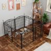 Dog Playpen Indoor 32 inch 8 Panels Metal Dog Pen Pet Dog Fence Outdoor Exercise Pen with Doors