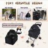 3 in 1 Dog Stroller, 4 Wheels Pet Stroller Dog Cat Stroller for Medium Small Dog Cats Up to 50lbs